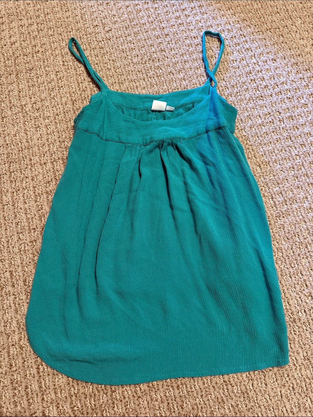 Women’s GAP teal blue tank top flowy sz XS Nice